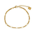 RIKIA Gold: Industrial Chic Vintage Link Bracelet